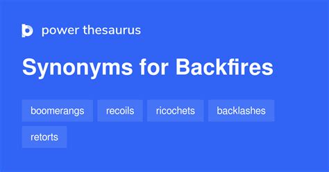 backfire synonyms|backfire slang.